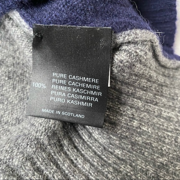 Clan Douglas Cashmere Crewneck Sweater Gray Retro Vintage - Picture 9 of 11
